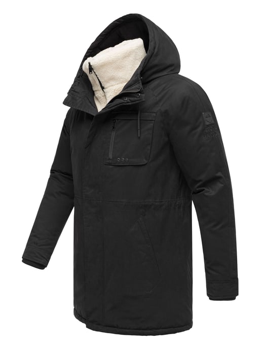 Chaqueta de invierno para hombre Stone Harbour Navroos con cuello de borreguillo desmontable y forro polar - Image 4