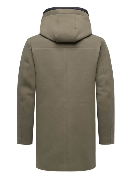 Abrigo de invierno para hombre Stone Harbour Fenroos con acabado tipo lana y capucha desmontable - Image 4