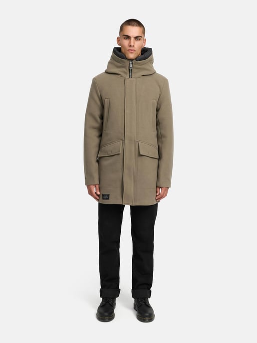 Abrigo de invierno para hombre Stone Harbour Fenroos con acabado tipo lana y capucha desmontable - Image 6