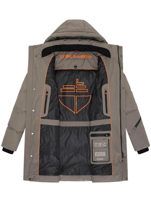 Abrigo de invierno para hombre Stone Harbour Thadeek con capucha desmontable y bolsillos magnéticos - Image 5