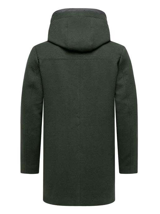 Abrigo de invierno para hombre Stone Harbour Fenroos con acabado tipo lana y capucha desmontable - Image 4
