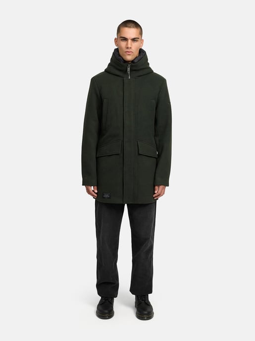 Abrigo de invierno para hombre Stone Harbour Fenroos con acabado tipo lana y capucha desmontable - Image 6