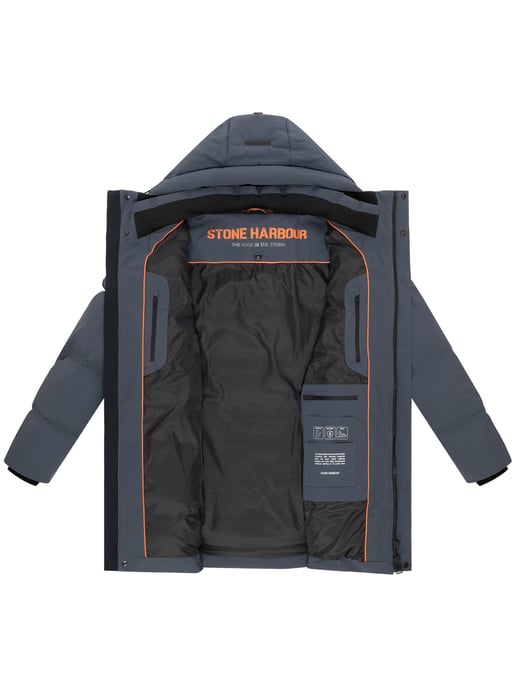 Chaqueta de invierno para hombre Stone Harbour Darianoo con acolchado Downfree y cierre magnético - Image 5