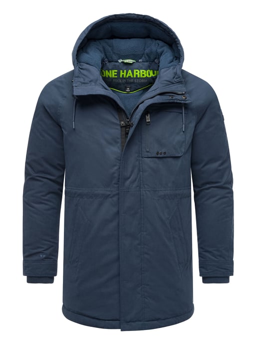 Chaqueta de invierno para hombre Stone Harbour Navroos con cuello de borreguillo desmontable y forro polar - Image 3