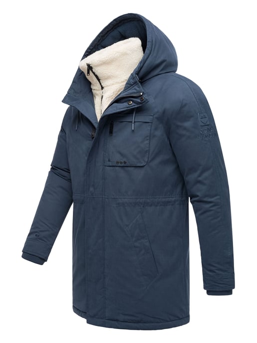 Chaqueta de invierno para hombre Stone Harbour Navroos con cuello de borreguillo desmontable y forro polar - Image 4