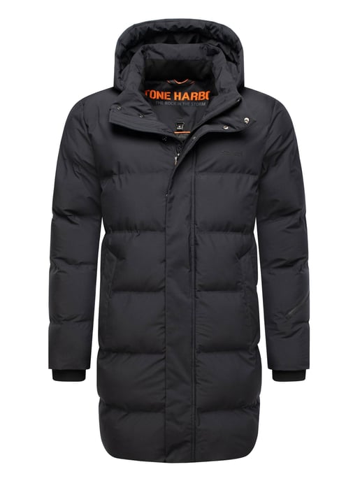 Abrigo de invierno para hombre Stone Harbour Thadeek con capucha desmontable y bolsillos magnéticos - Image 1