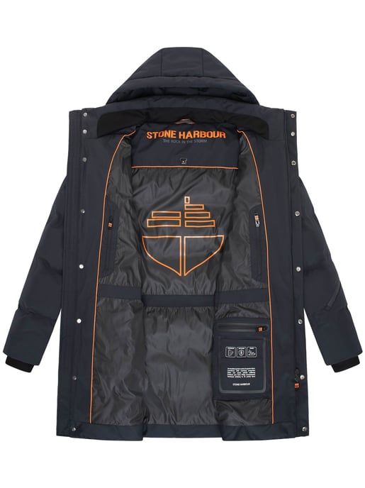 Abrigo de invierno para hombre Stone Harbour Thadeek con capucha desmontable y bolsillos magnéticos - Image 5