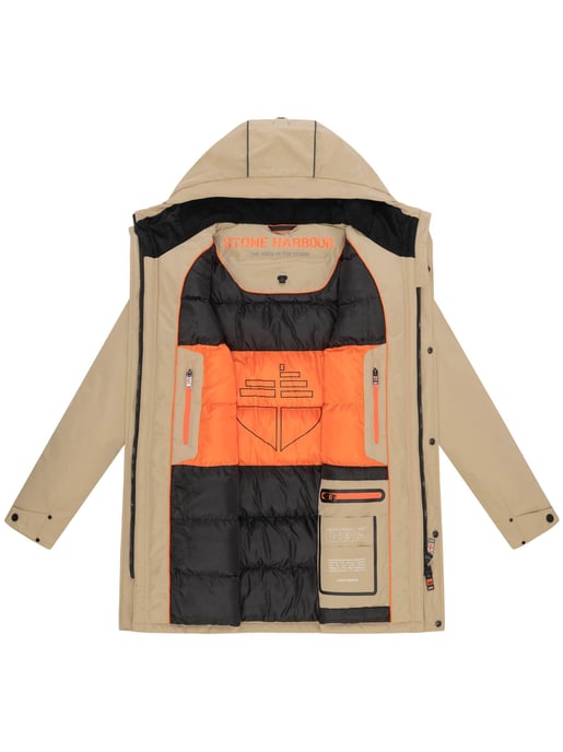 Chaqueta de invierno para hombre Stone Harbour Phinoo con bolsillos de felpa y cremallera doble - Image 5