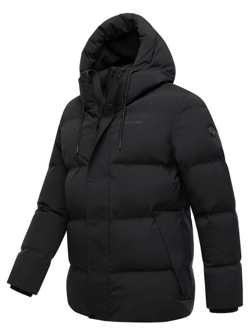 Chaqueta de invierno para hombre Stone Harbour Taviaan con capucha forrada y diseño cortaviento - Image 3