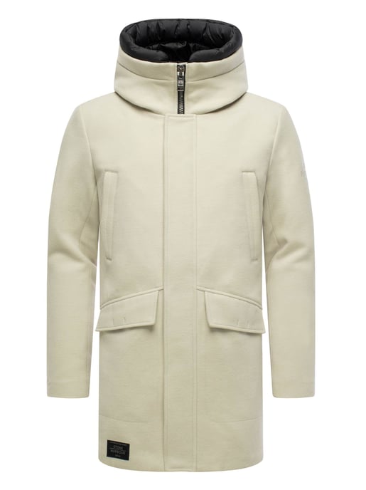 Abrigo de invierno para hombre Stone Harbour Fenroos con acabado tipo lana y capucha desmontable - Image 2