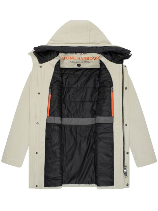 Abrigo de invierno para hombre Stone Harbour Fenroos con acabado tipo lana y capucha desmontable - Image 5