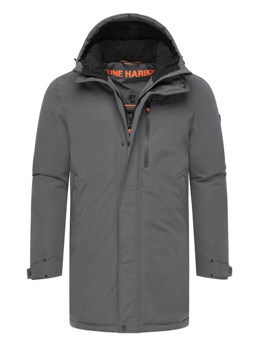 Chaqueta de invierno para hombre Stone Harbour Phinoo con bolsillos de felpa y cremallera doble - Image 1