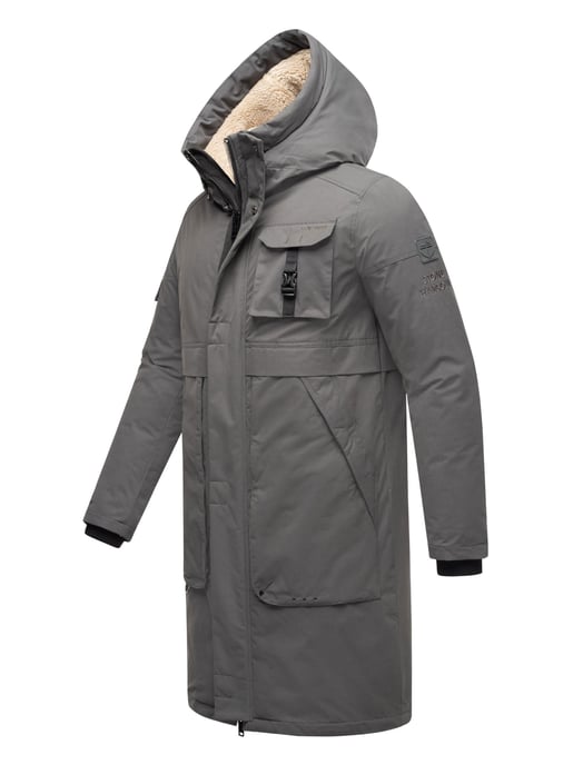 Chaqueta de invierno para hombre Stone Harbour Cyriaan con capucha forrada y diseño cortaviento - Image 3