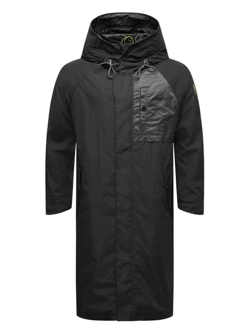 Gabardina impermeable para hombre Stone Harbour Zafaar, corte largo y resistente al viento y al agua - Image 2