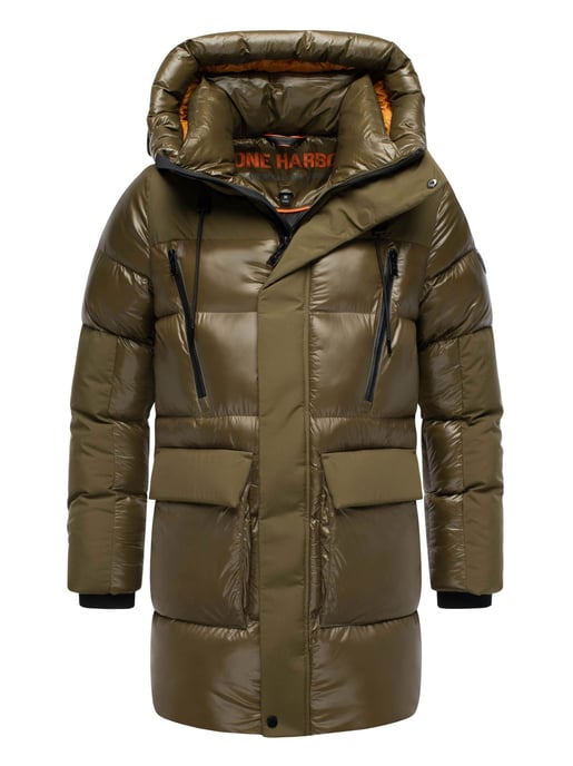 Chaqueta de invierno para hombre Stone Harbour Nelioon con cremallera doble y capucha - Image 1