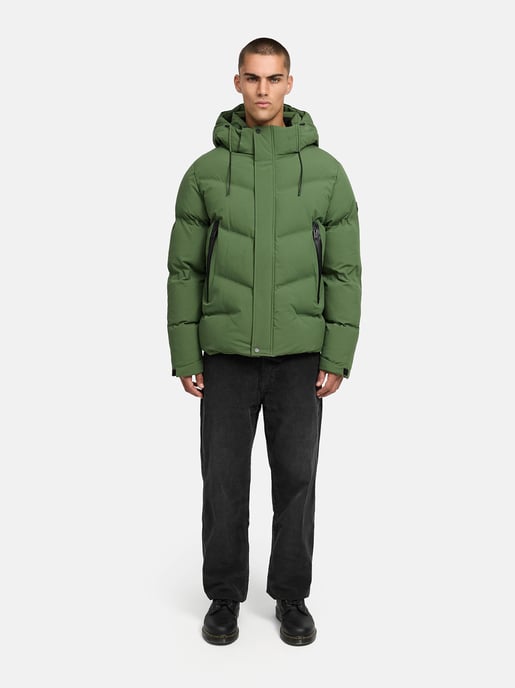 Chaqueta de invierno para hombre Stone Harbour Livianoo con capucha desmontable y bolsillos forrados - Image 6