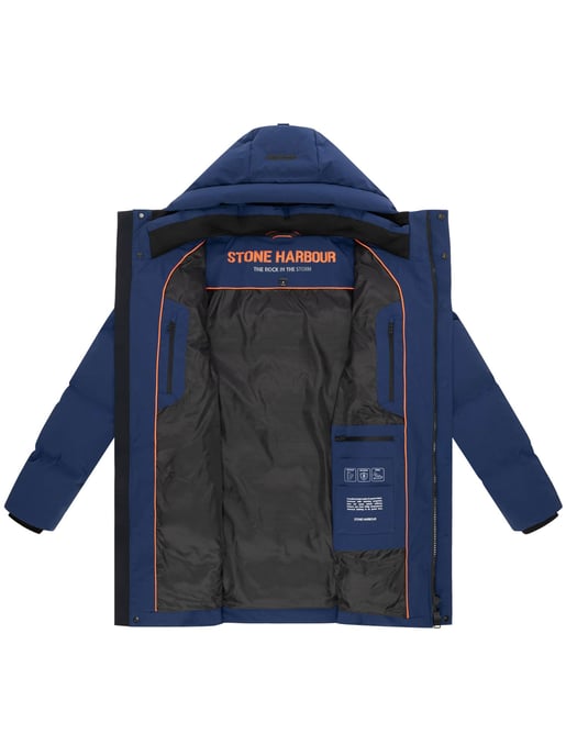 Chaqueta de invierno para hombre Stone Harbour Darianoo con acolchado Downfree y cierre magnético - Image 5