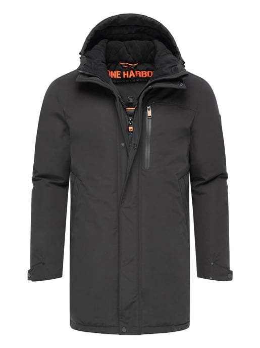 Chaqueta de invierno para hombre Stone Harbour Phinoo con bolsillos de felpa y cremallera doble - Image 1