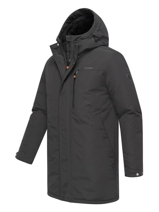 Chaqueta de invierno para hombre Stone Harbour Phinoo con bolsillos de felpa y cremallera doble - Image 3