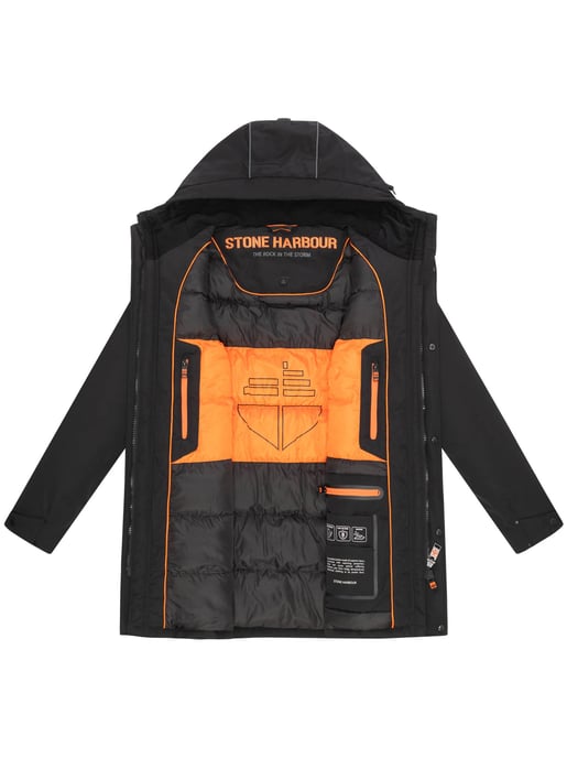 Chaqueta de invierno para hombre Stone Harbour Phinoo con bolsillos de felpa y cremallera doble - Image 5