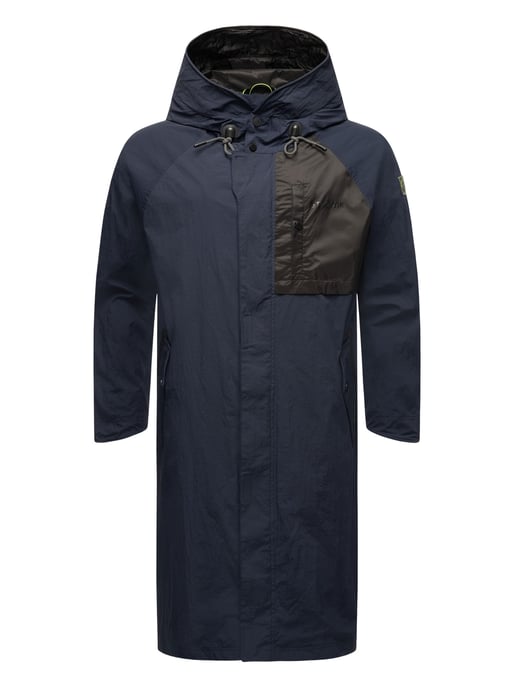 Gabardina impermeable para hombre Stone Harbour Zafaar, corte largo y resistente al viento y al agua - Image 2