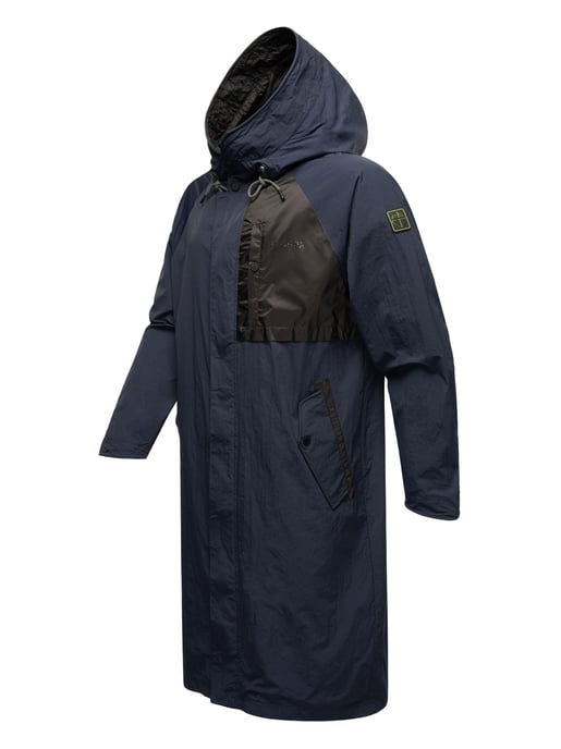 Gabardina impermeable para hombre Stone Harbour Zafaar, corte largo y resistente al viento y al agua - Image 3