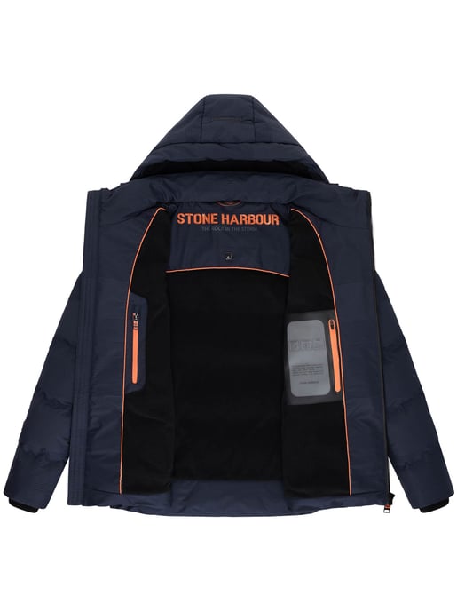 Chaqueta de invierno para hombre Stone Harbour Gavriloo con capucha desmontable y forro polar - Image 6