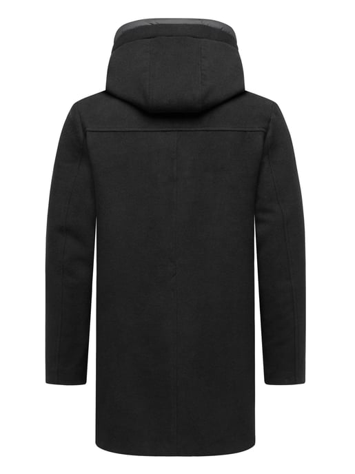 Abrigo de invierno para hombre Stone Harbour Fenroos con acabado tipo lana y capucha desmontable - Image 4
