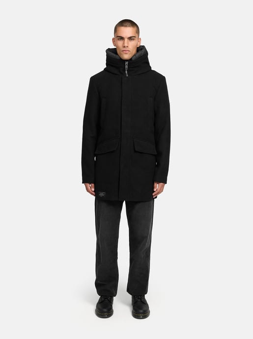 Abrigo de invierno para hombre Stone Harbour Fenroos con acabado tipo lana y capucha desmontable - Image 6