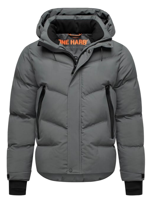 Chaqueta de invierno para hombre Stone Harbour Livianoo con capucha desmontable y bolsillos forrados - Image 1