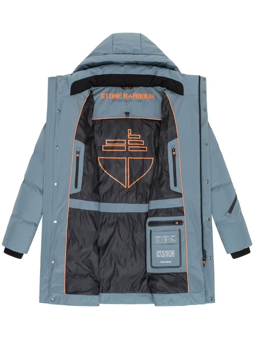 Abrigo de invierno para hombre Stone Harbour Thadeek con capucha desmontable y bolsillos magnéticos - Image 5