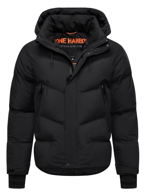 Chaqueta de invierno para hombre Stone Harbour Livianoo con capucha desmontable y bolsillos forrados - Image 1