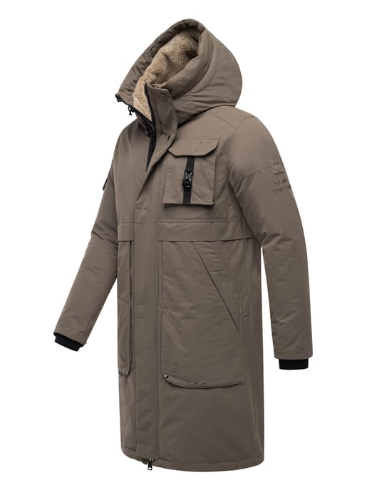 Chaqueta de invierno para hombre Stone Harbour Cyriaan con capucha forrada y diseño cortaviento - Image 3