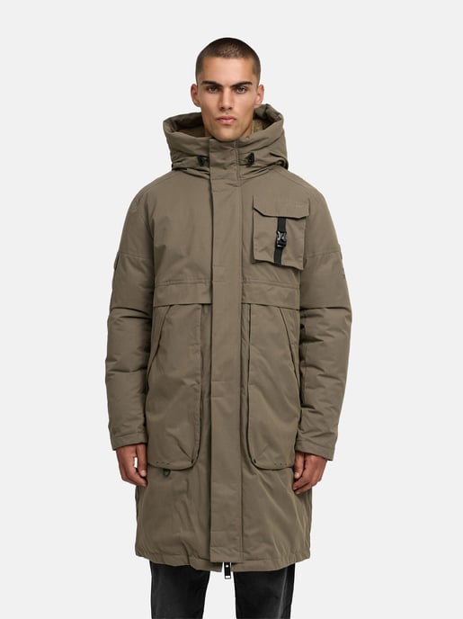 Chaqueta de invierno para hombre Stone Harbour Cyriaan con capucha forrada y diseño cortaviento - Image 6
