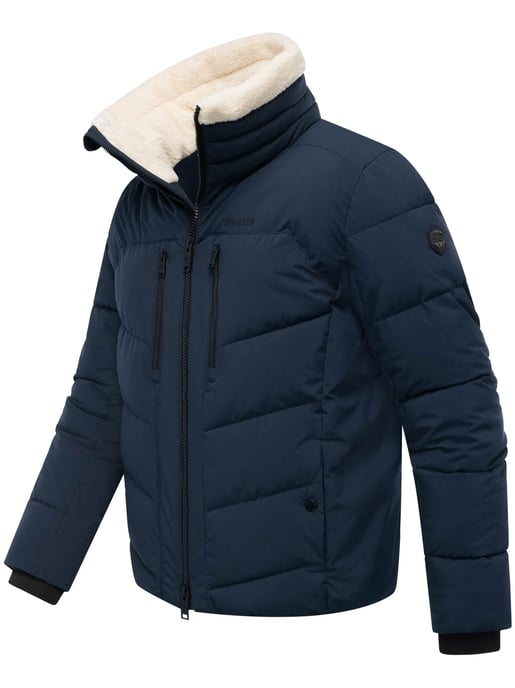 Chaqueta acolchada de invierno para hombre Stone Harbour Ansello con cuello de peluche y forro polar - Image 3