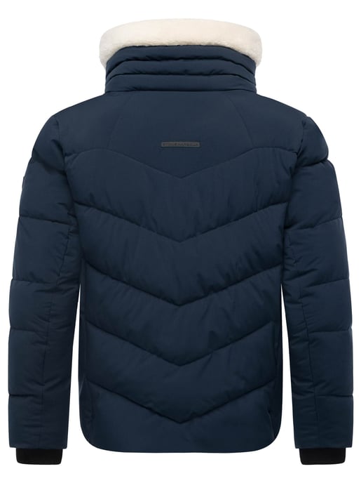 Chaqueta acolchada de invierno para hombre Stone Harbour Ansello con cuello de peluche y forro polar - Image 4