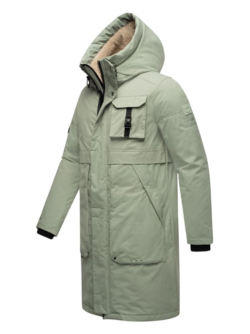 Chaqueta de invierno para hombre Stone Harbour Cyriaan con capucha forrada y diseño cortaviento - Image 3