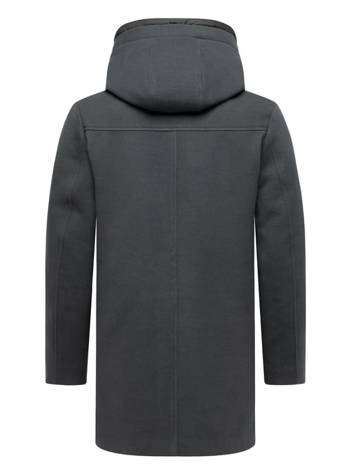 Abrigo de invierno para hombre Stone Harbour Fenroos con acabado tipo lana y capucha desmontable - Image 4