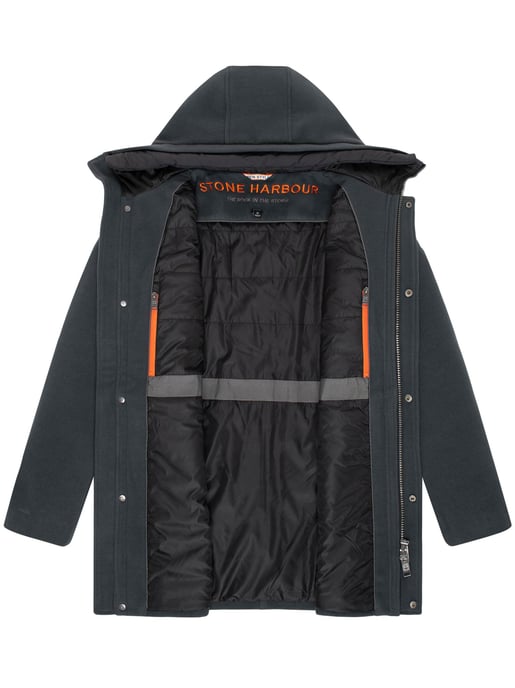 Abrigo de invierno para hombre Stone Harbour Fenroos con acabado tipo lana y capucha desmontable - Image 5