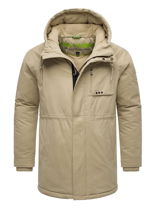 Chaqueta de invierno para hombre Stone Harbour Navroos con cuello de borreguillo desmontable y forro polar - Image 3