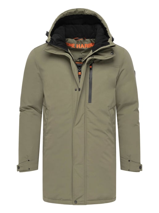 Chaqueta de invierno para hombre Stone Harbour Phinoo con bolsillos de felpa y cremallera doble - Image 1
