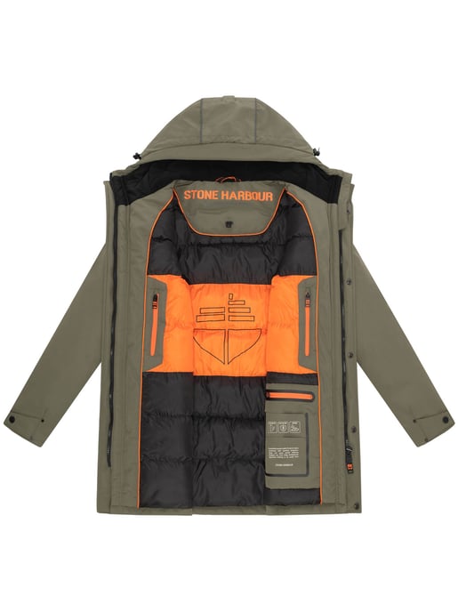 Chaqueta de invierno para hombre Stone Harbour Phinoo con bolsillos de felpa y cremallera doble - Image 5