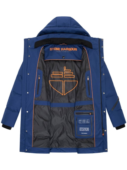 Abrigo de invierno para hombre Stone Harbour Thadeek con capucha desmontable y bolsillos magnéticos - Image 5