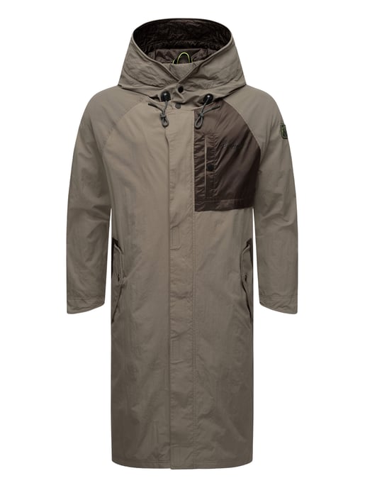 Gabardina impermeable para hombre Stone Harbour Zafaar, corte largo y resistente al viento y al agua - Image 2