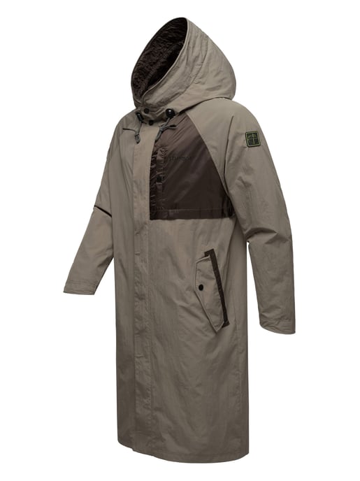 Gabardina impermeable para hombre Stone Harbour Zafaar, corte largo y resistente al viento y al agua - Image 3