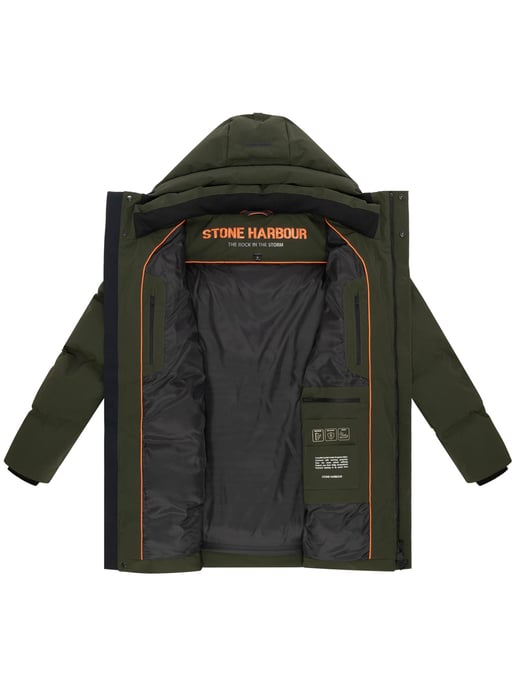 Chaqueta de invierno para hombre Stone Harbour Darianoo con acolchado Downfree y cierre magnético - Image 5