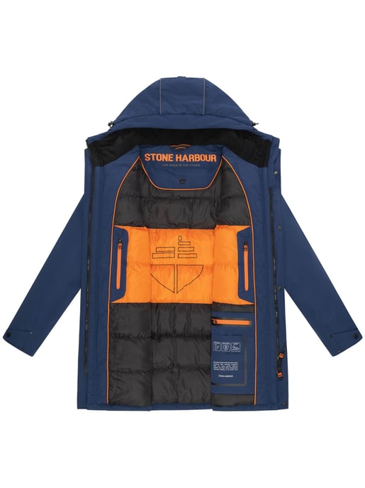Chaqueta de invierno para hombre Stone Harbour Phinoo con bolsillos de felpa y cremallera doble - Image 5