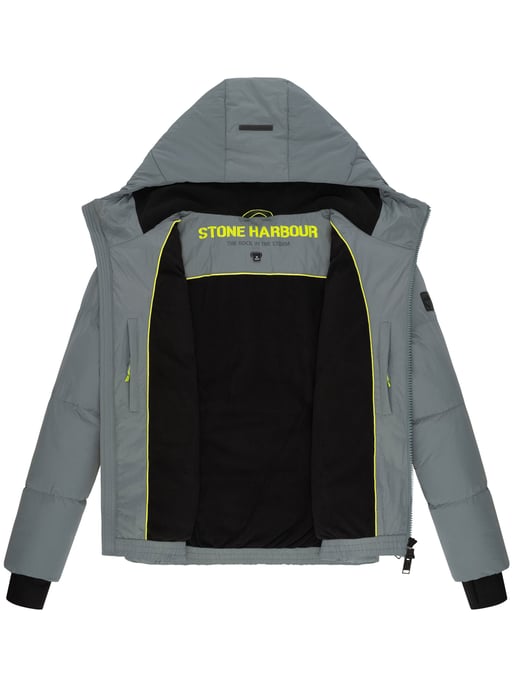 Chaqueta acolchada de invierno para hombre Stone Harbour Tayroos con forro polar y cremallera doble - Image 5