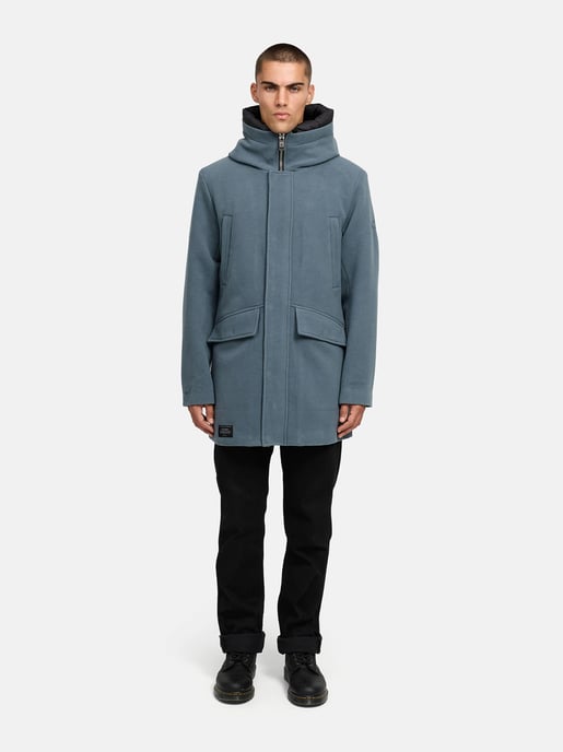 Abrigo de invierno para hombre Stone Harbour Fenroos con acabado tipo lana y capucha desmontable - Image 6