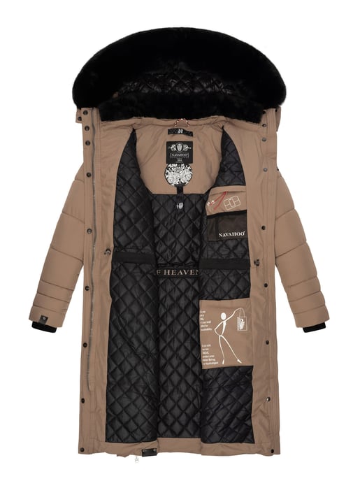Navahoo Chaqueta de invierno Fahmiyaa para mujer – Larga, Cálida & Funcional con Capucha - Image 6